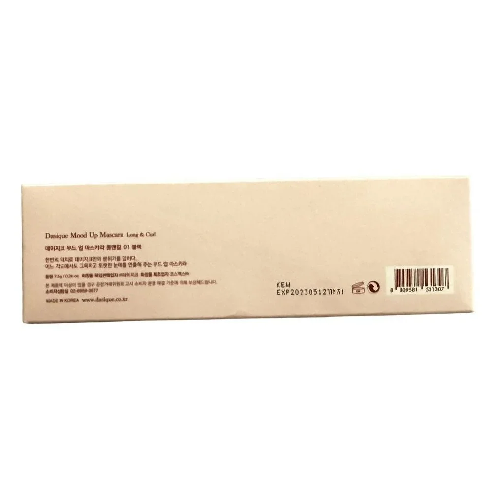 Dasique Mood Up Mascara Long and Curl in Black Full Size K-Beauty 0.26oz 7.5g
